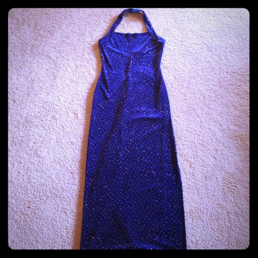 Sparkle velvet formal dress